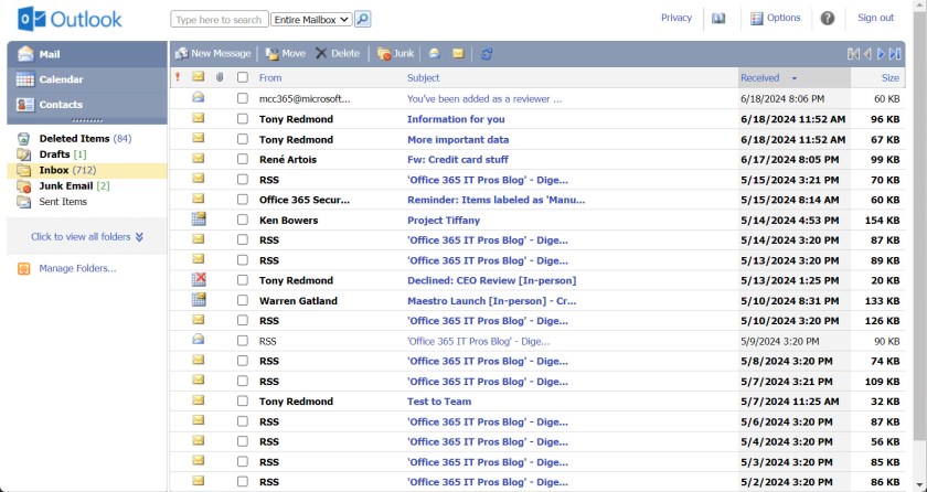 OWA Light - soon to be retired from Exchange Online.
Legacy Outlook clients